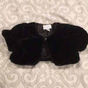Faux fur cardigan, size 2T